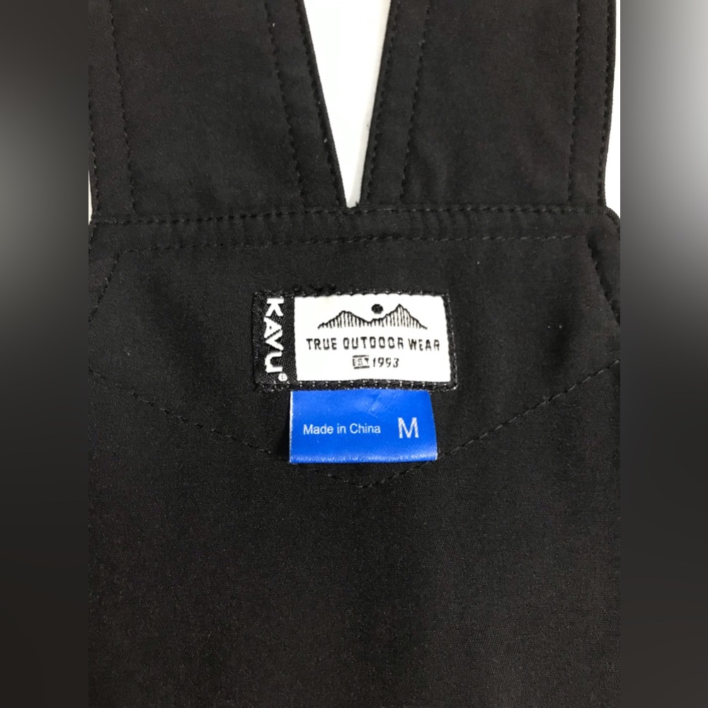 KAVU Black Overalls + Kavu top with Geometric Straps - Picture 14 of 16